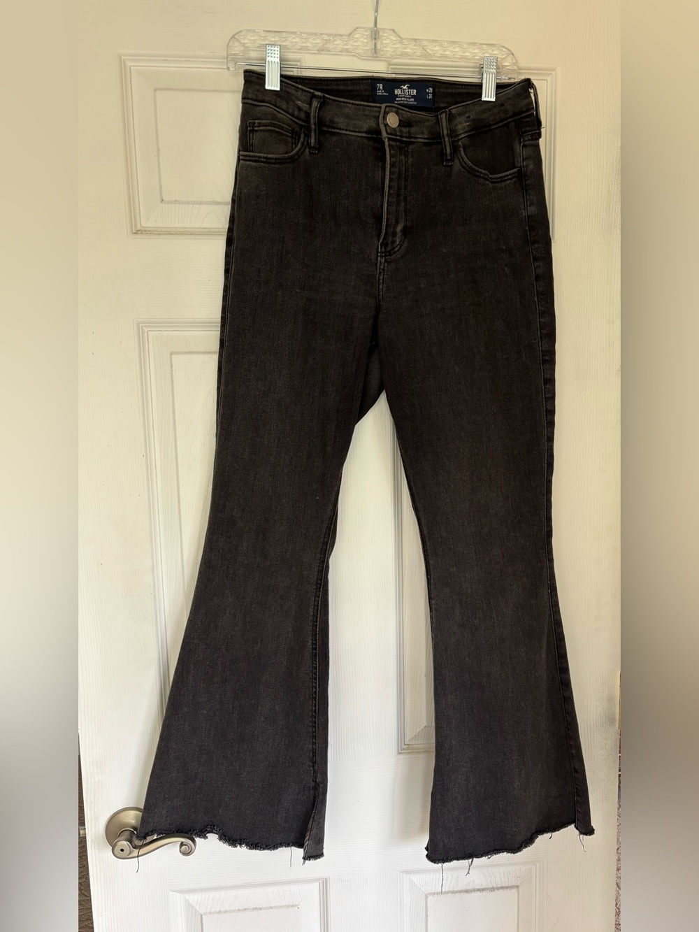 Hollister Black Washed Flare Jeans